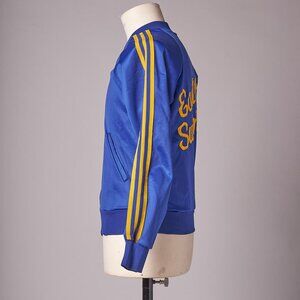 1980s Blue and Yellow Nylon Swimming Track Jacket